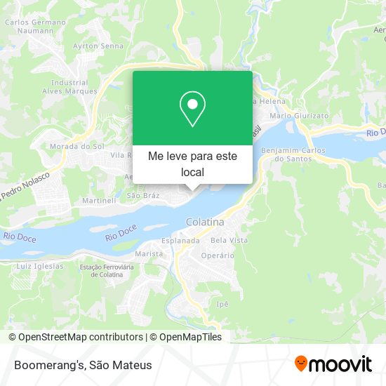 Boomerang's mapa