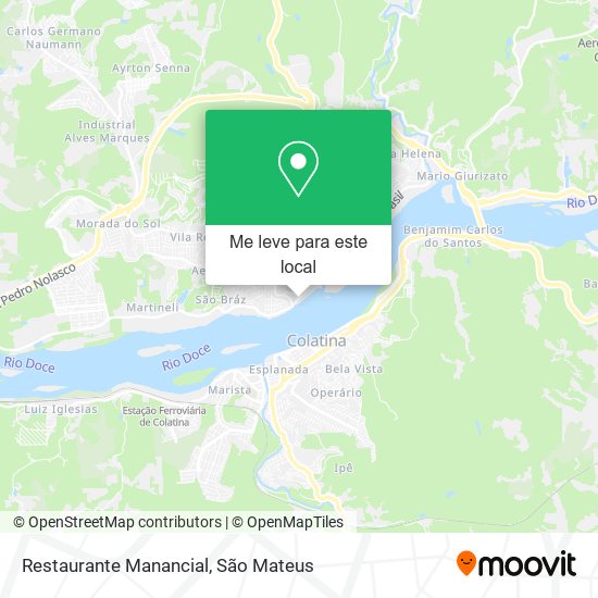 Restaurante Manancial mapa