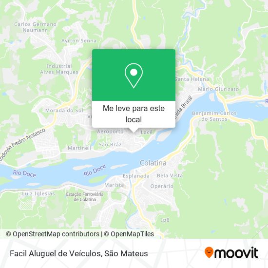 Facil Aluguel de Veículos mapa