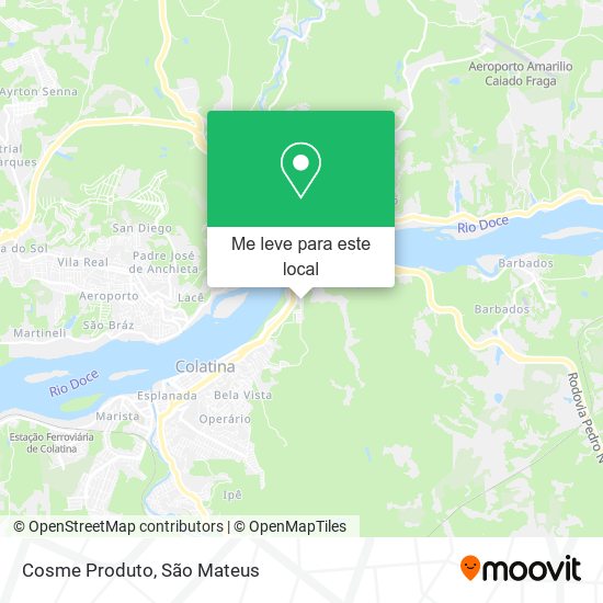 Cosme Produto mapa