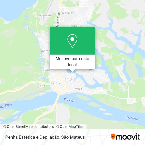 Penha Estética e Depilação mapa