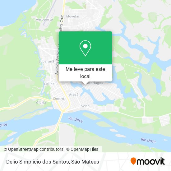 Delio Simplicio dos Santos mapa