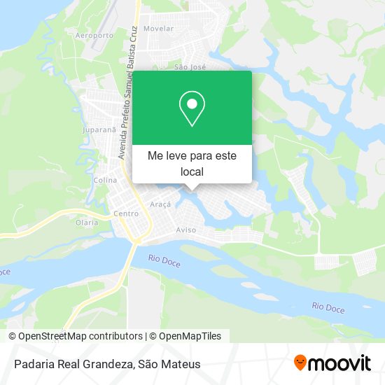 Padaria Real Grandeza mapa
