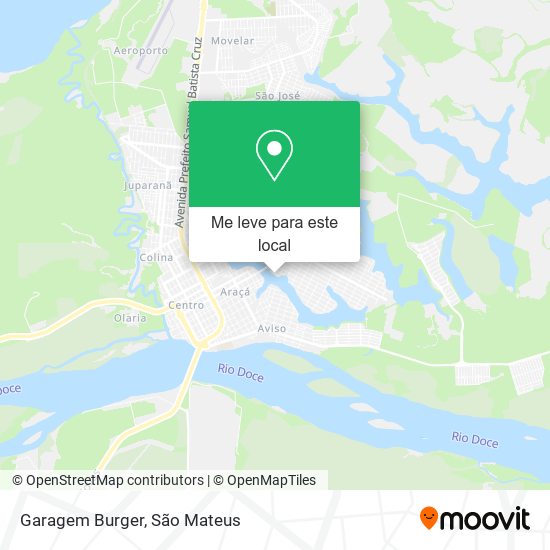 Garagem Burger mapa