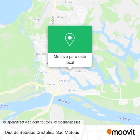 Dist de Bebidas Cristalina mapa