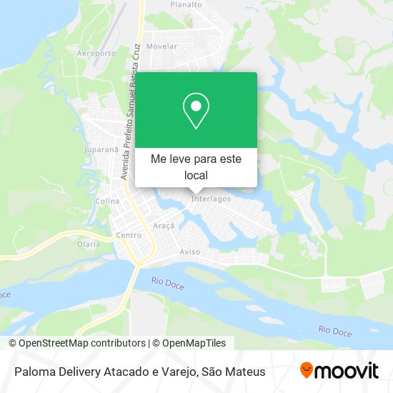 Paloma Delivery Atacado e Varejo mapa