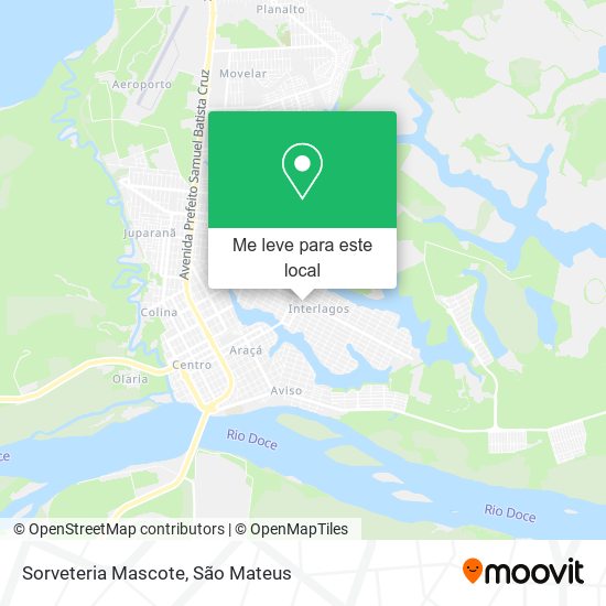 Sorveteria Mascote mapa
