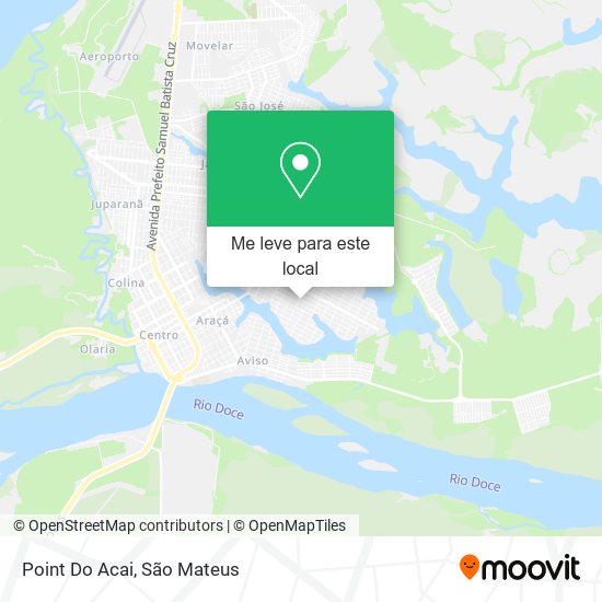 Point Do Acai mapa
