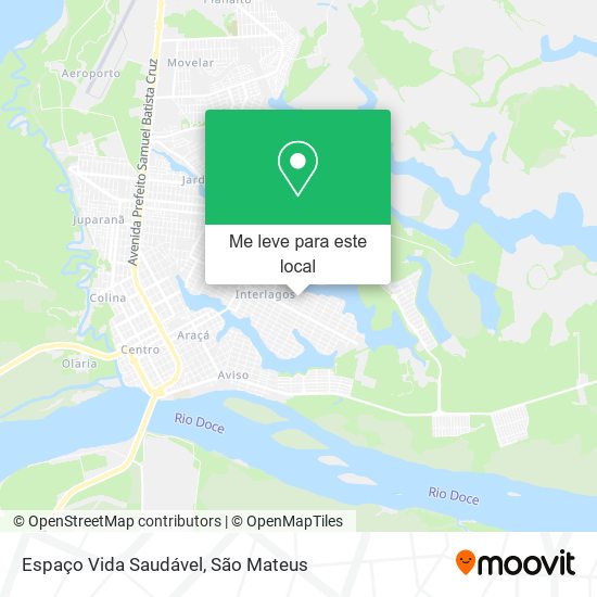 Espaço Vida Saudável mapa