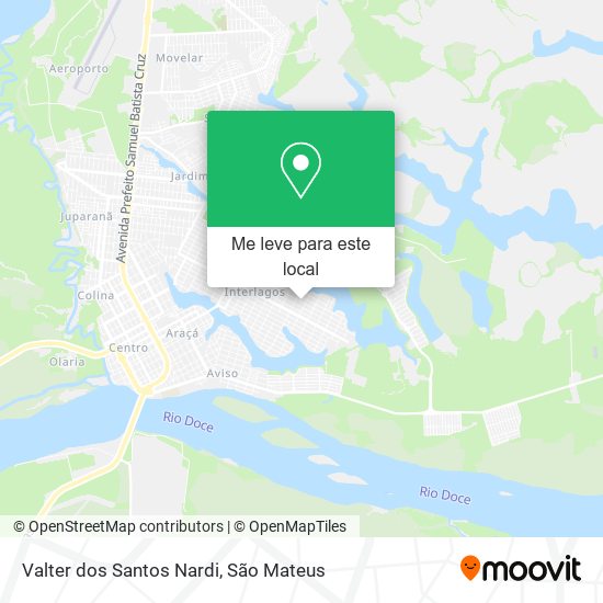 Valter dos Santos Nardi mapa