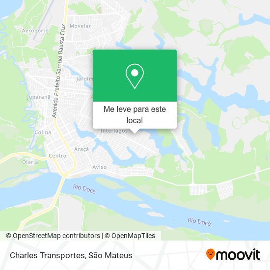 Charles Transportes mapa