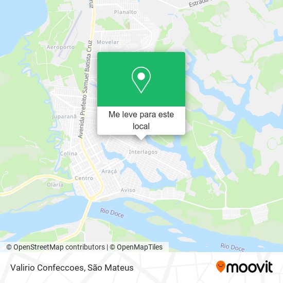 Valirio Confeccoes mapa