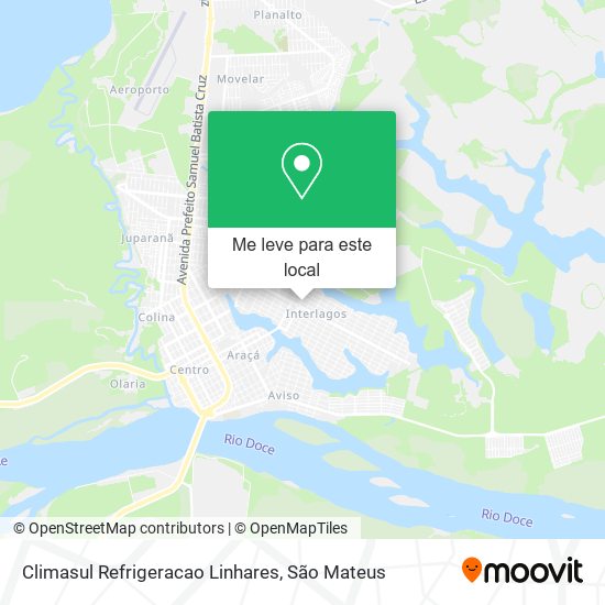 Climasul Refrigeracao Linhares mapa