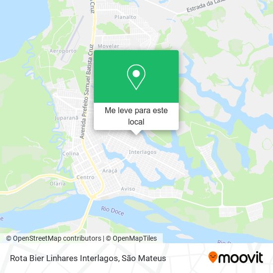 Rota Bier Linhares Interlagos mapa