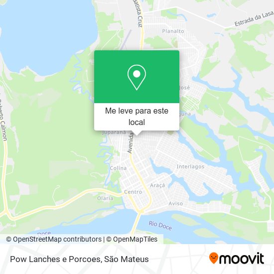 Pow Lanches e Porcoes mapa