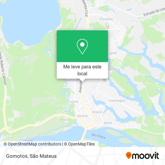 Gomotos mapa