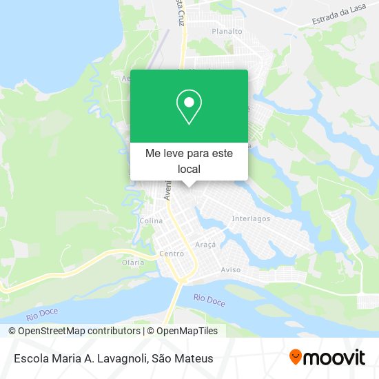Escola Maria A. Lavagnoli mapa