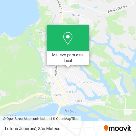 Loteria Juparaná mapa