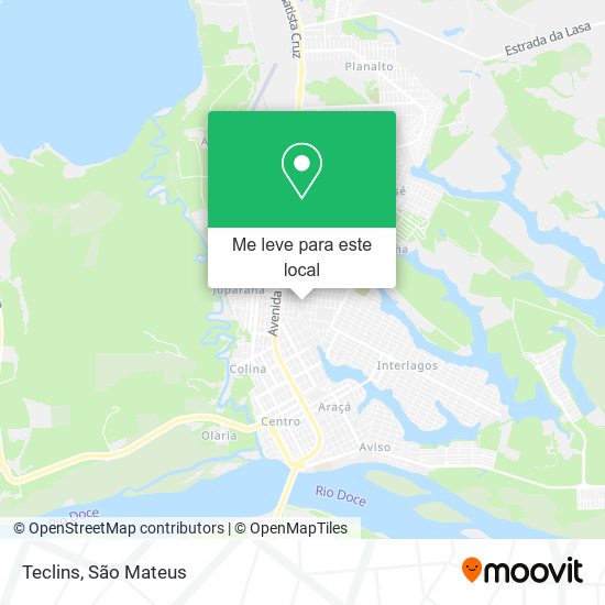 Teclins mapa