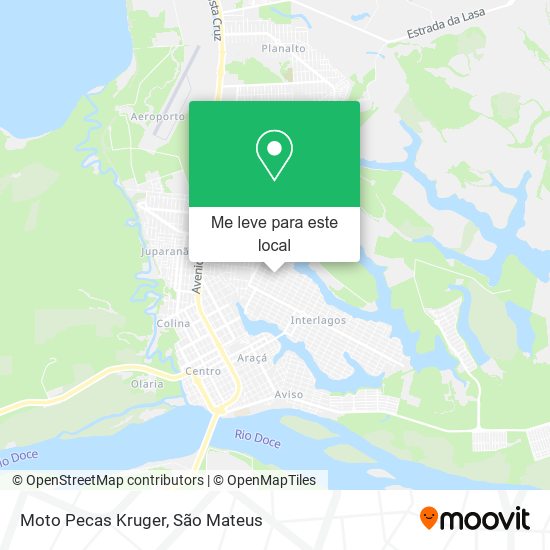 Moto Pecas Kruger mapa