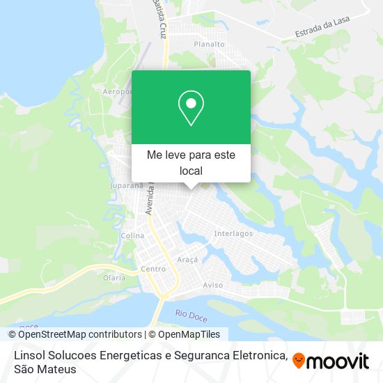 Linsol Solucoes Energeticas e Seguranca Eletronica mapa