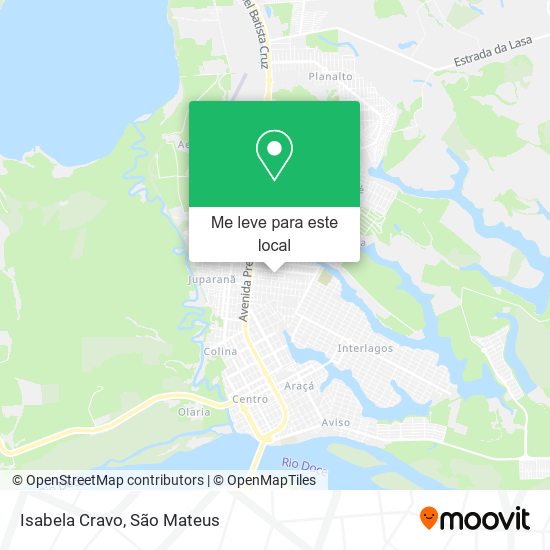 Isabela Cravo mapa
