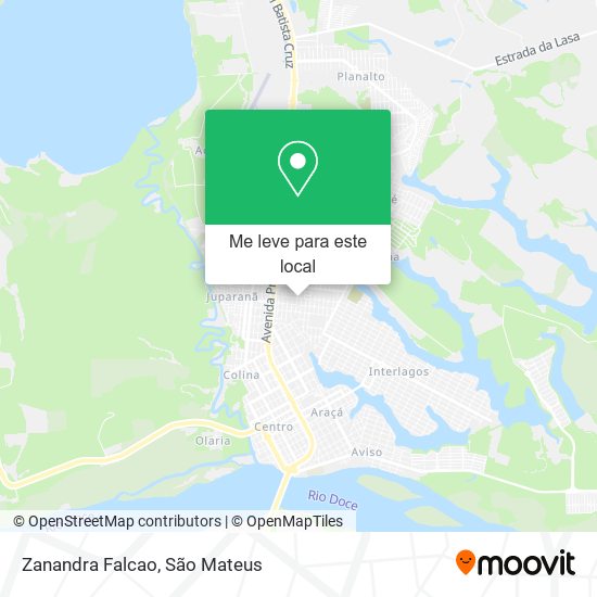 Zanandra Falcao mapa