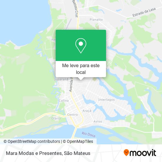 Mara Modas e Presentes mapa
