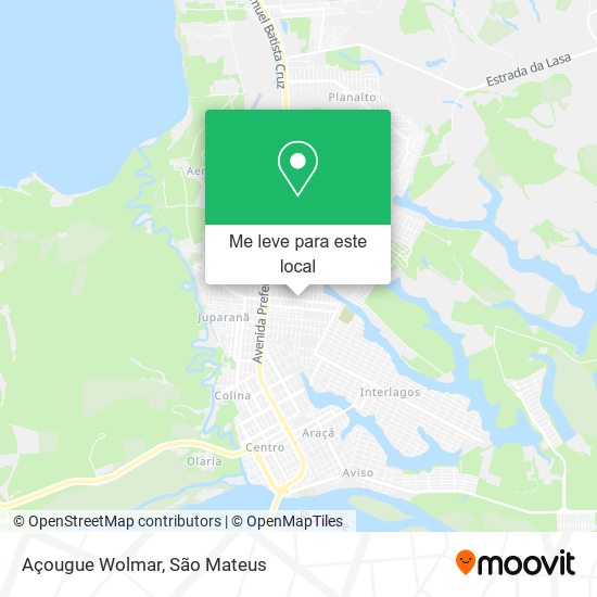 Açougue Wolmar mapa