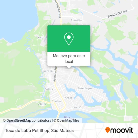 Toca do Lobo Pet Shop mapa