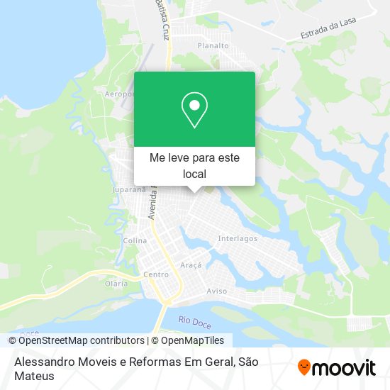 Alessandro Moveis e Reformas Em Geral mapa