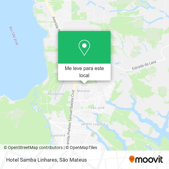 Hotel Samba Linhares mapa