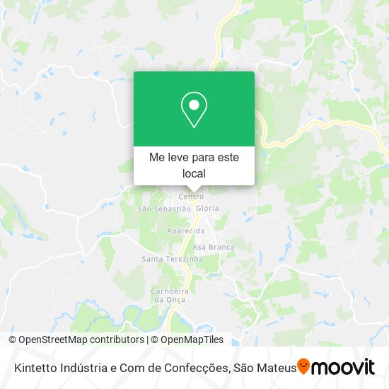 Kintetto Indústria e Com de Confecções mapa