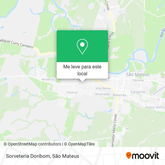 Sorveteria Doribom mapa