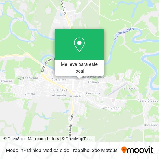 Medclin - Clinica Medica e do Trabalho mapa