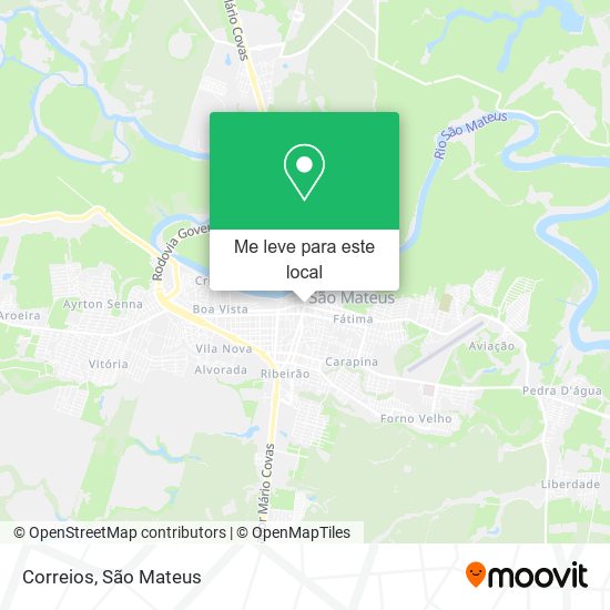 Correios mapa