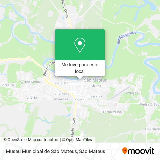 Museu Municipal de São Mateus mapa