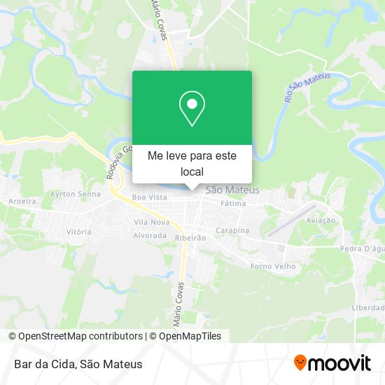 Bar da Cida mapa