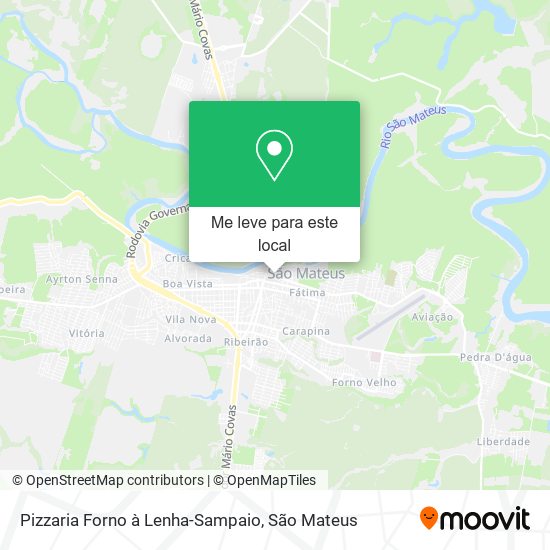 Pizzaria Forno à Lenha-Sampaio mapa