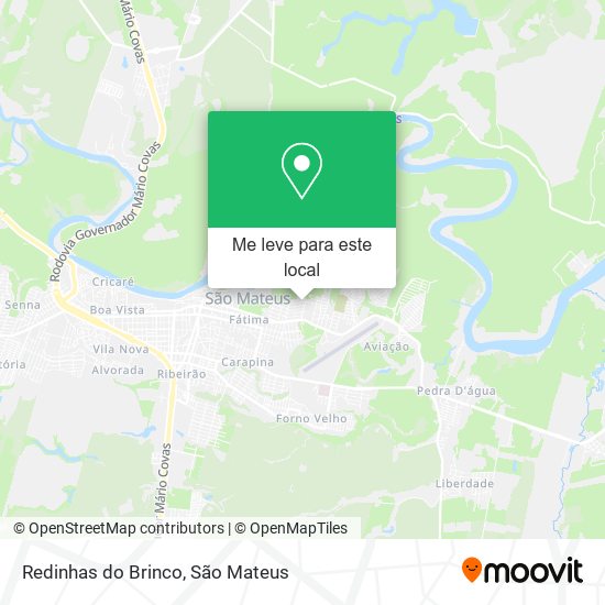 Redinhas do Brinco mapa