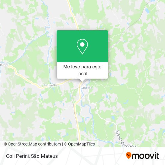 Coli Perini mapa