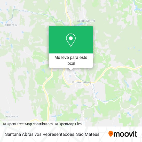 Santana Abrasivos Representacoes mapa