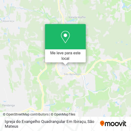 Igreja do Evangelho Quadrangular Em Ibiraçu mapa