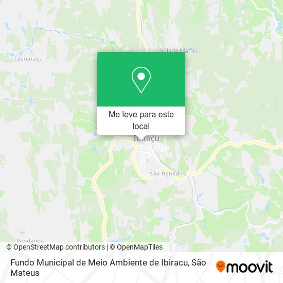 Fundo Municipal de Meio Ambiente de Ibiracu mapa
