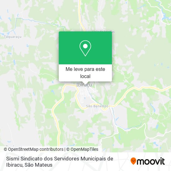 Sismi Sindicato dos Servidores Municipais de Ibiracu mapa
