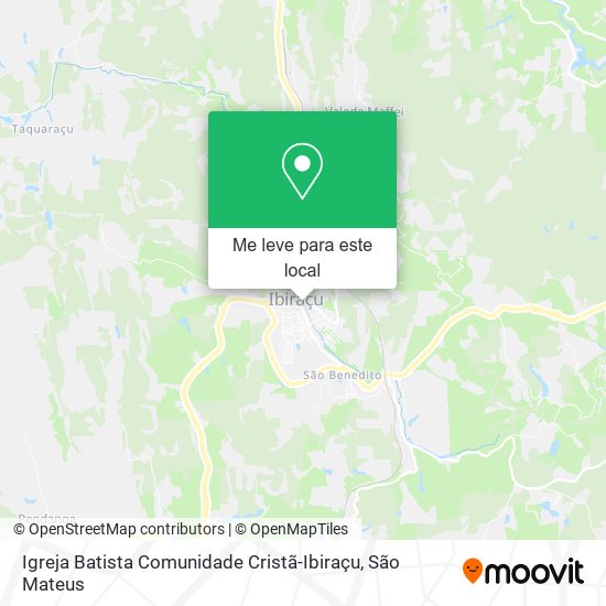 Igreja Batista Comunidade Cristã-Ibiraçu mapa