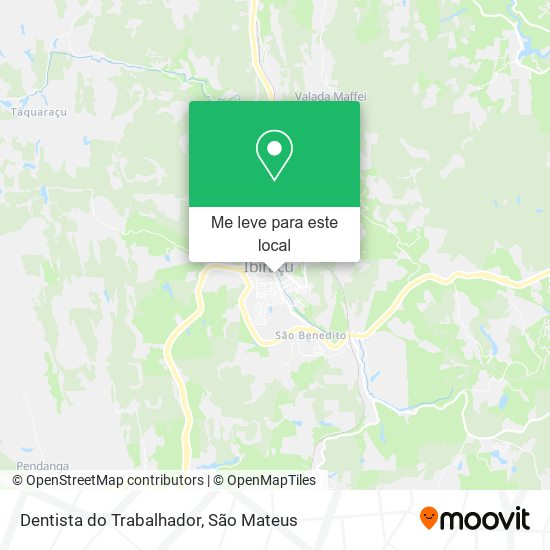 Dentista do Trabalhador mapa