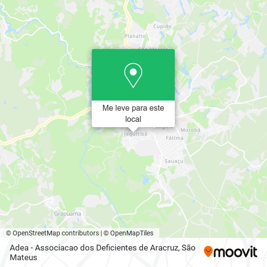 Adea - Associacao dos Deficientes de Aracruz mapa