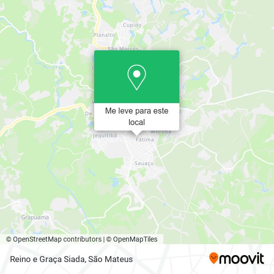 Reino e Graça Siada mapa