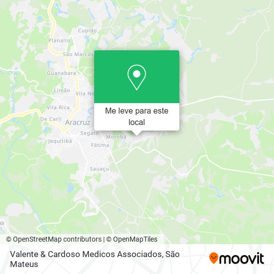 Valente & Cardoso Medicos Associados mapa